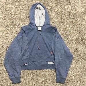Nike Women’s Cropped Training Pullover Hoodie in Heather Blue, New Condition!